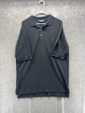 Polo Golf Ralph Lauren Polo Shirt Mens XL Black Pony Logo Golf Short Sleeve